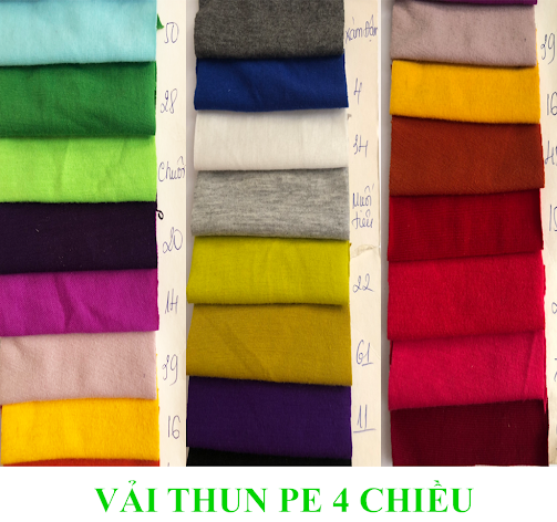 Vải thun PE – Vải thun giá sỉ giá rẻ chất lượng nhất năm 2021